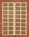 Abstract Brown Sand Brown Modern Rug, abs1412