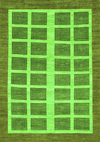 Abstract Green Modern Rug, abs1412grn