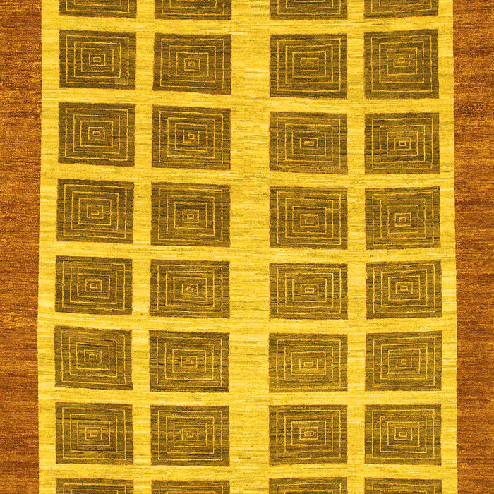 Abstract Yellow Modern Rug, abs1412yw