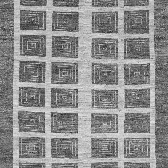 Machine Washable Abstract Gray Modern Rug, wshabs1412gry