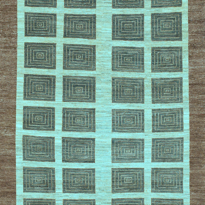 Abstract Light Blue Modern Rug, abs1412lblu