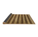 Sideview of Abstract Caramel Brown Modern Rug, abs1413