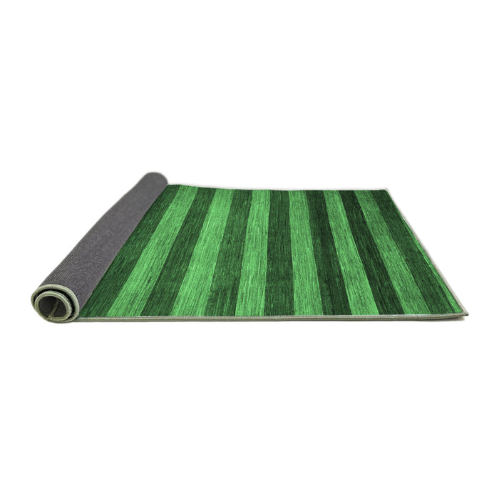 Sideview of Abstract Emerald Green Modern Rug, abs1413emgrn