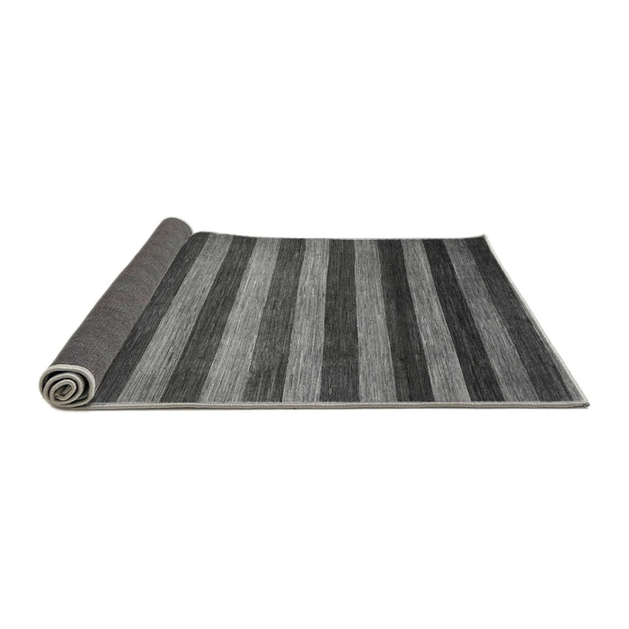 Sideview of Abstract Gray Modern Rug, abs1413gry
