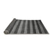 Sideview of Abstract Gray Modern Rug, abs1413gry