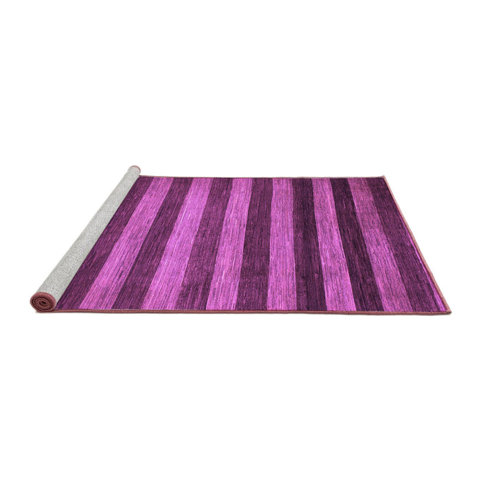 Sideview of Machine Washable Abstract Purple Modern Area Rugs, wshabs1413pur