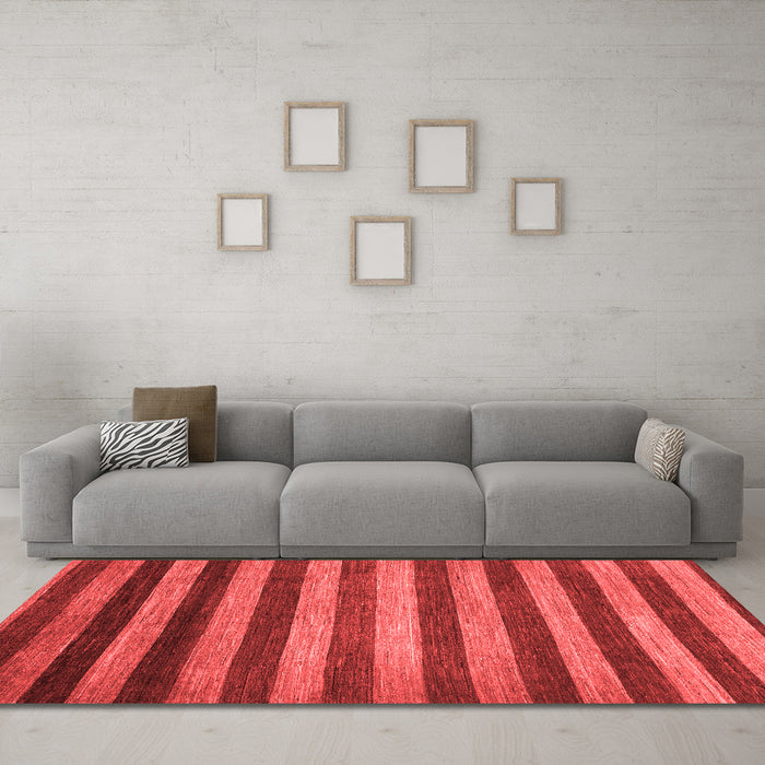Modern Red Washable Rugs