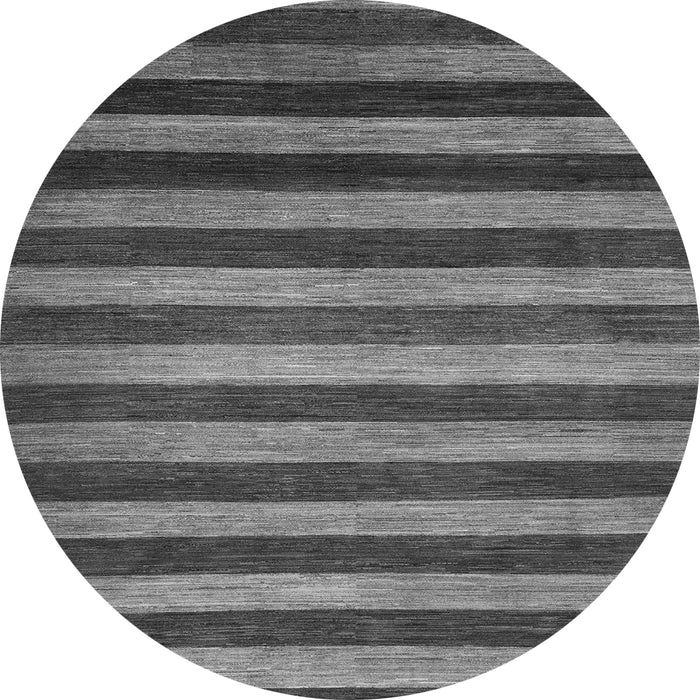 Round Abstract Gray Modern Rug, abs1413gry