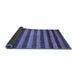 Sideview of Abstract Blue Modern Rug, abs1413blu