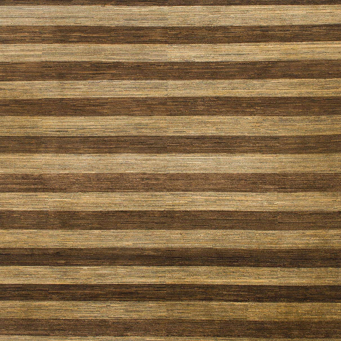 Square Abstract Caramel Brown Modern Rug, abs1413