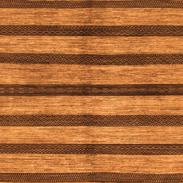 Square Oriental Orange Modern Rug, abs1414org