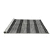 Sideview of Machine Washable Oriental Gray Modern Rug, wshabs1414gry