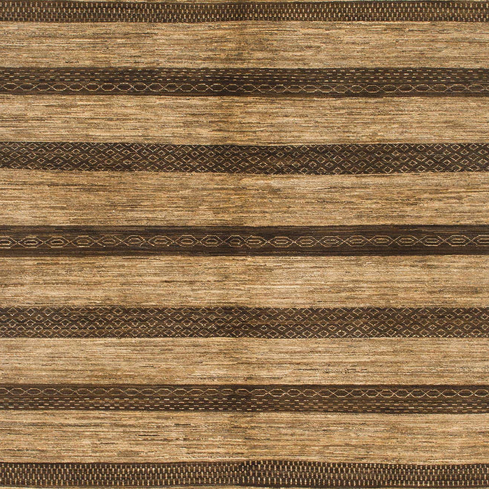 Square Abstract Yellow Oriental Rug, abs1414