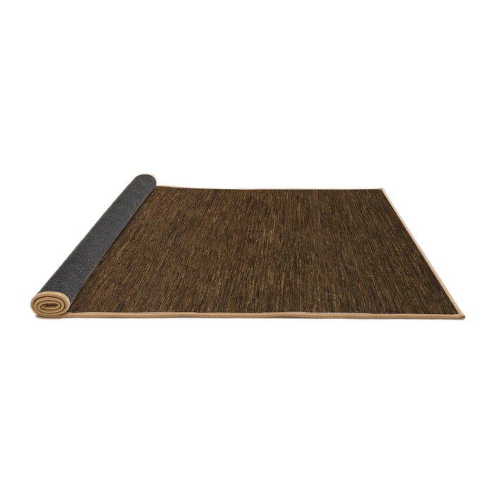 Sideview of Abstract Bakers Brown Modern Rug, abs1415