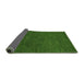 Sideview of Abstract Green Modern Rug, abs1415grn