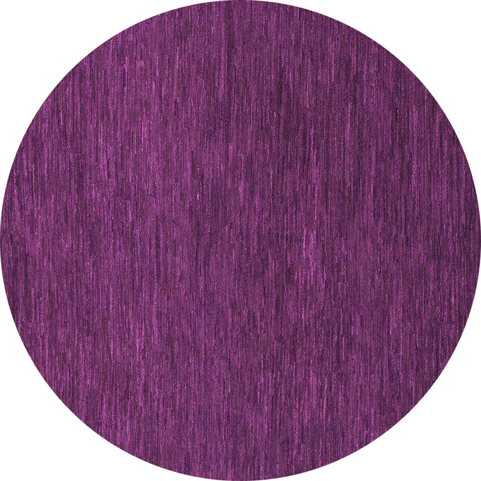 Round Machine Washable Abstract Purple Modern Area Rugs, wshabs1415pur