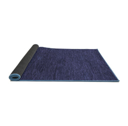 Sideview of Abstract Blue Modern Rug, abs1415blu