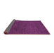 Sideview of Abstract Purple Modern Rug, abs1415pur