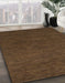 Abstract Bakers Brown Modern Rug in Family Room, abs1415