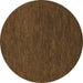 Round Machine Washable Abstract Brown Modern Rug, wshabs1415brn