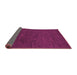 Sideview of Abstract Pink Modern Rug, abs1415pnk