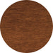 Round Abstract Orange Modern Rug, abs1415org