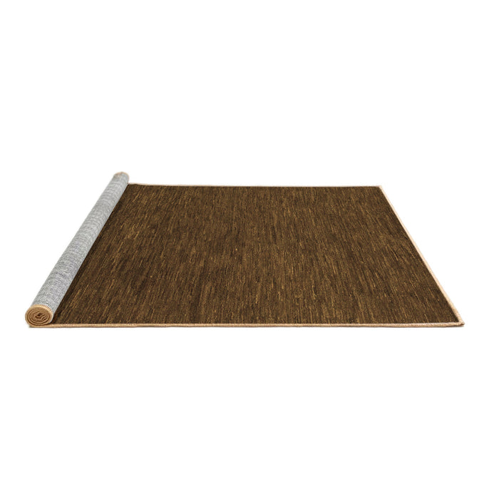 Sideview of Machine Washable Abstract Brown Modern Rug, wshabs1415brn