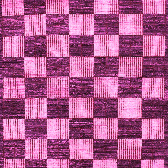 Machine Washable Checkered Pink Modern Rug, wshabs1416pnk