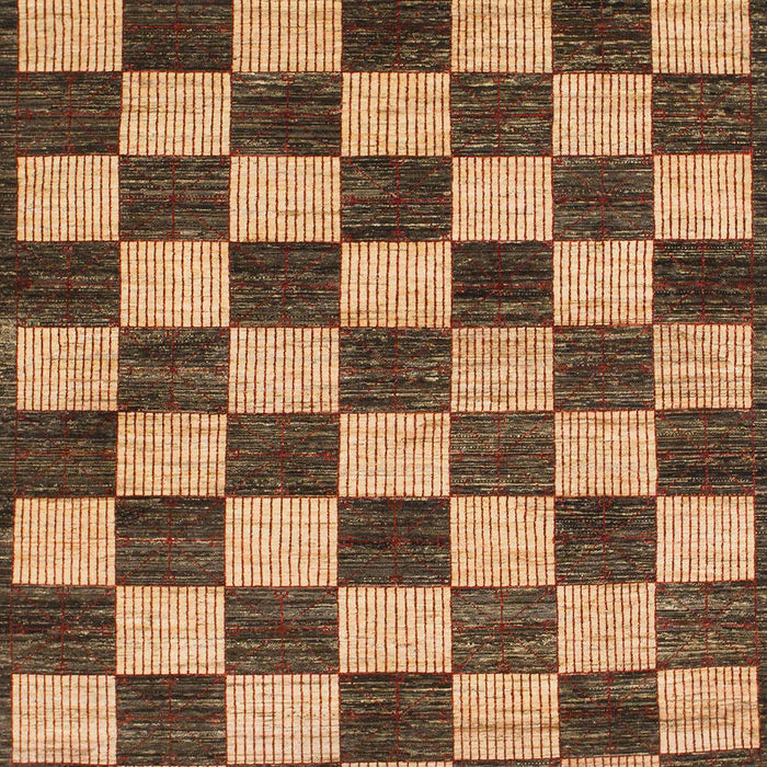 Machine Washable Abstract Red Brown Rug, wshabs1416