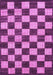 Checkered Purple Modern Rug, abs1416pur