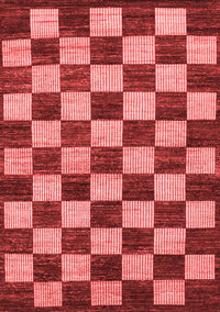 Checkered Red Modern Rug, abs1416red