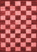 Checkered Red Modern Area Rugs