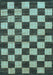 Checkered Light Blue Modern Rug, abs1416lblu