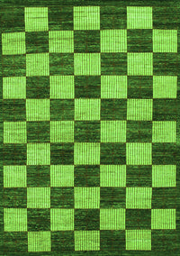 Checkered Green Modern Rug, abs1416grn