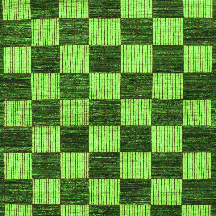 Checkered Green Modern Rug, abs1416grn