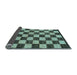 Sideview of Checkered Light Blue Modern Rug, abs1416lblu