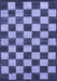 Checkered Blue Modern Rug, abs1416blu