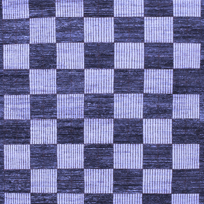 Checkered Blue Modern Rug, abs1416blu