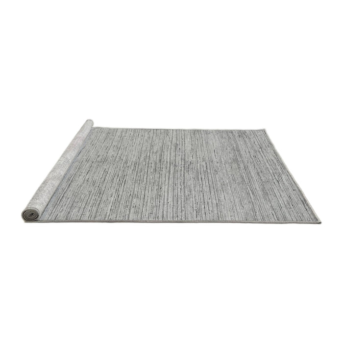 Sideview of Machine Washable Solid Gray Modern Rug, wshabs1417gry
