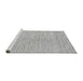 Sideview of Machine Washable Solid Gray Modern Rug, wshabs1417gry