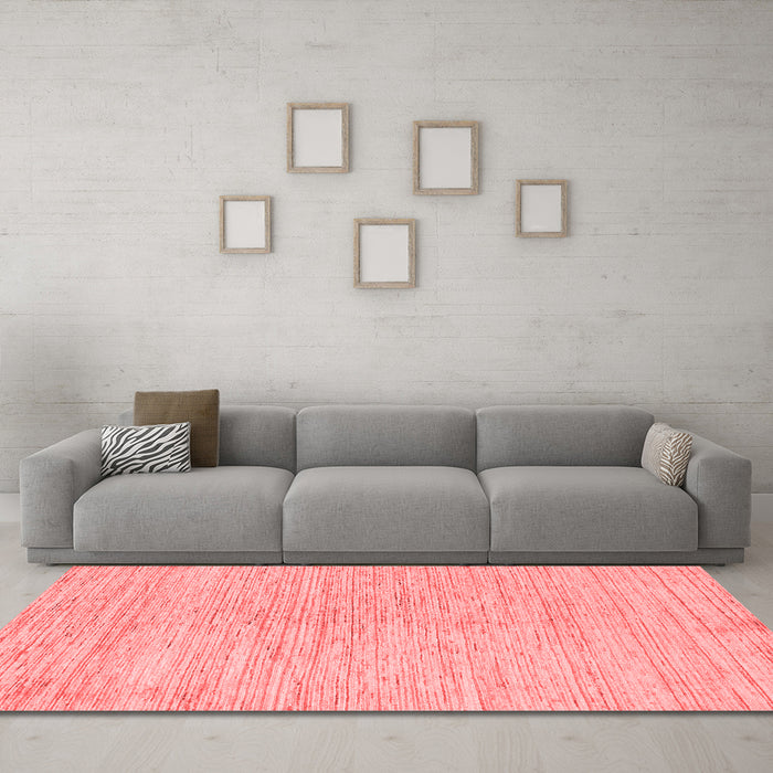 Modern Red Washable Rugs