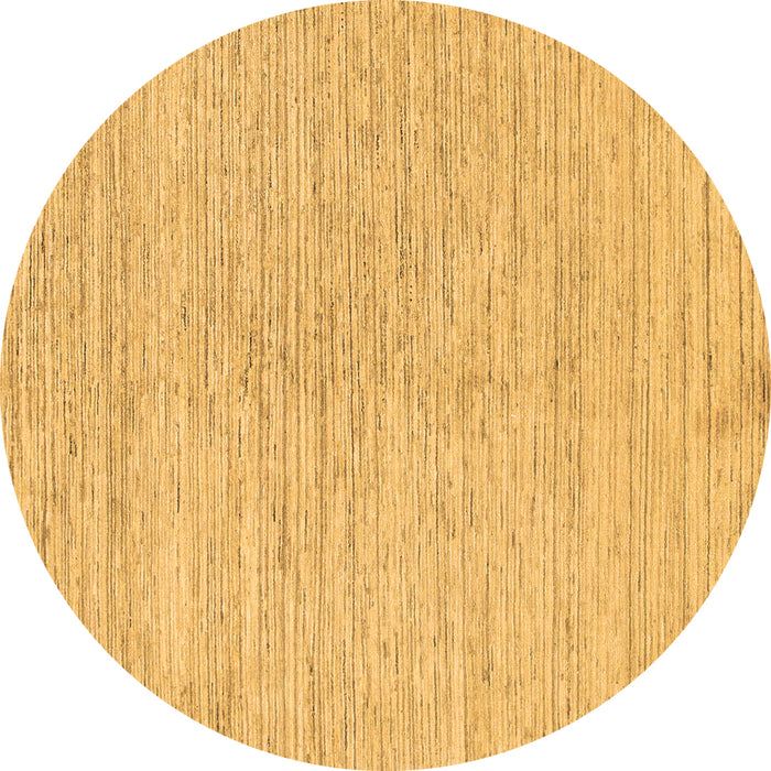 Round Machine Washable Solid Brown Modern Rug, wshabs1417brn