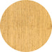 Round Machine Washable Solid Brown Modern Rug, wshabs1417brn