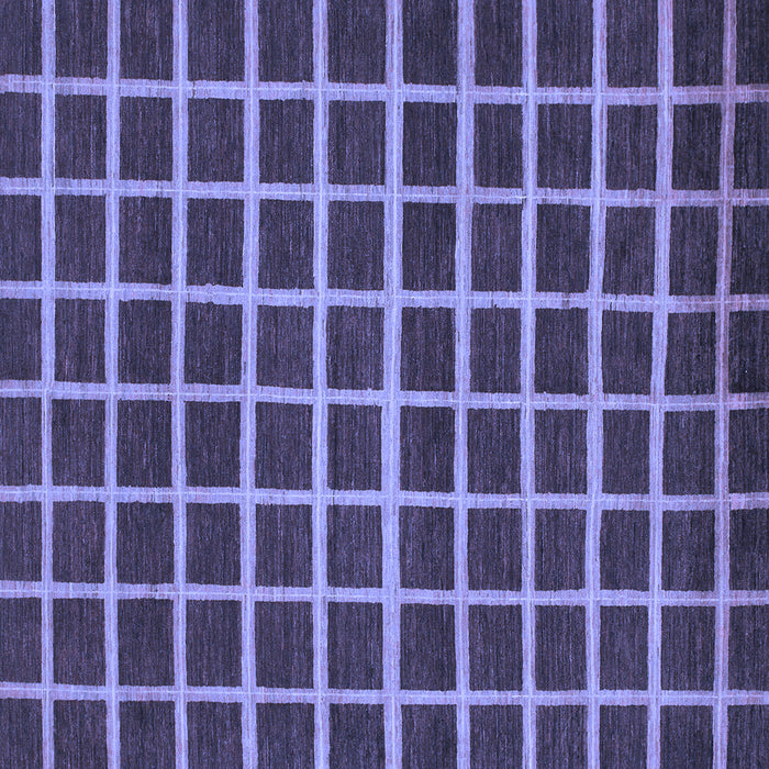 Square Machine Washable Checkered Blue Modern Rug, wshabs1418blu