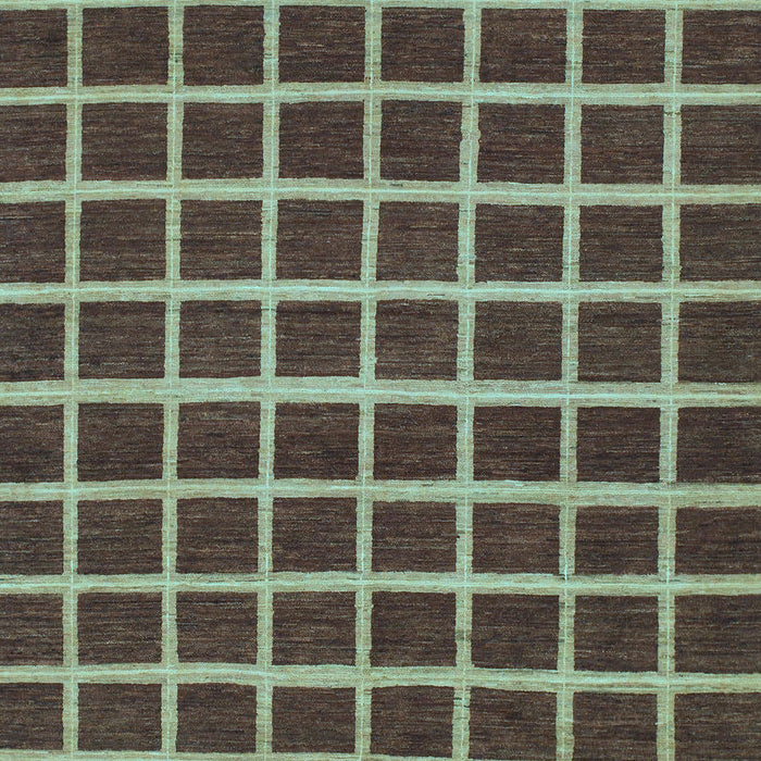 Checkered Light Blue Modern Rug, abs1418lblu