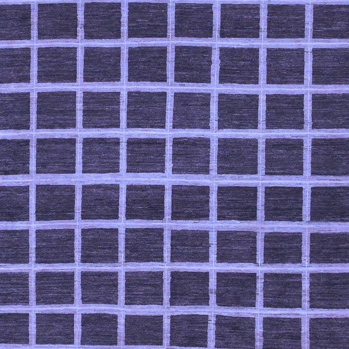Machine Washable Checkered Blue Modern Rug, wshabs1418blu