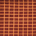 Square Machine Washable Checkered Orange Modern Area Rugs, wshabs1418org
