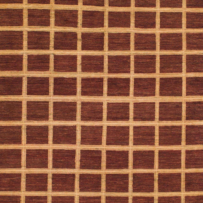 Machine Washable Abstract Tomato Red Rug, wshabs1418