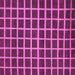 Square Machine Washable Checkered Purple Modern Area Rugs, wshabs1418pur