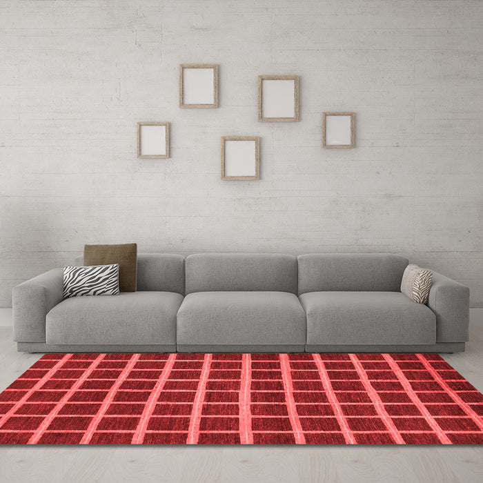 Modern Red Washable Rugs